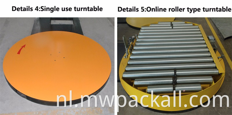 China Factory Supply Automatische Online Strech Film Pallet Wrapping Machine